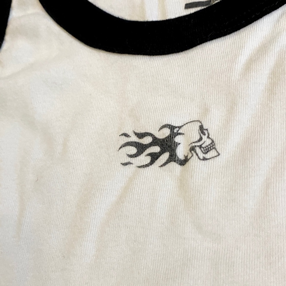 Pacsun Black and White Skull Tank - Picture 3 of 4
